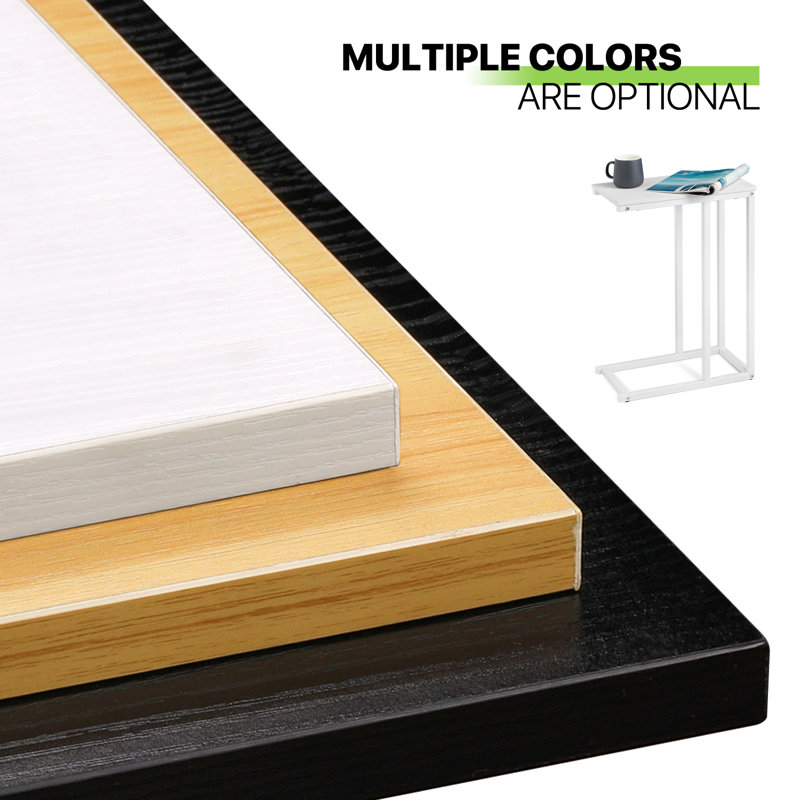 Bring Home Furniture C Shaped End Table, Couch Side Table Slide Under